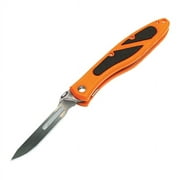 HAVALON PIRANTA-EDGE FIELD KNIFE 2.75" STAINLESS STEEL REPLACEABLE PLASTIC ORANGE