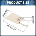 thumbnail image 4 of Organizador de caja de pañuelos para automóvil Unique Bargains, bolsa de pañuelos de poliéster 28x18x2cm, color beige, cabeza de oso 3D, 1 pieza, 4 of 6