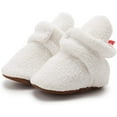 thumbnail image 5 of Unisex Newborn Baby Cotton Booties Non-Slip Sole for Toddler Boys Girls Infant Winter Warm Fleece Cozy Socks Shoes, 5 of 7