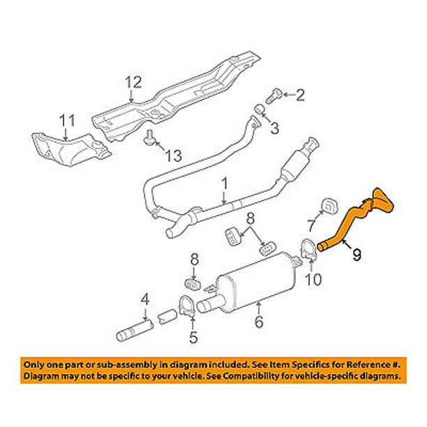 Dodge CHRYSLER OEM 06-08 Ram 1500 5.7L-V8-Exhaust System ...