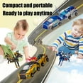 thumbnail image 3 of Transforming Dinosaur Toys，Transformation Car Toy with Collision Transforming Car for Girls Ages 4-6, Party Gift for Birthday Blue+Golden, 3 of 7