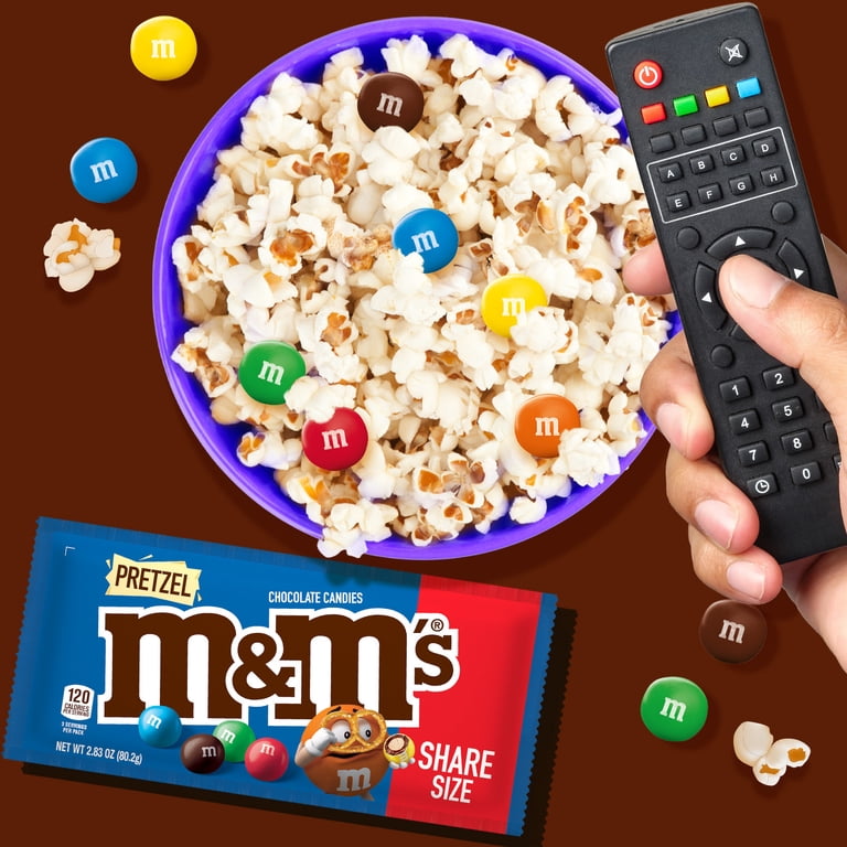 M&M's Pretzel Milk Chocolate Candy, Share Size - 2.83 oz Bag