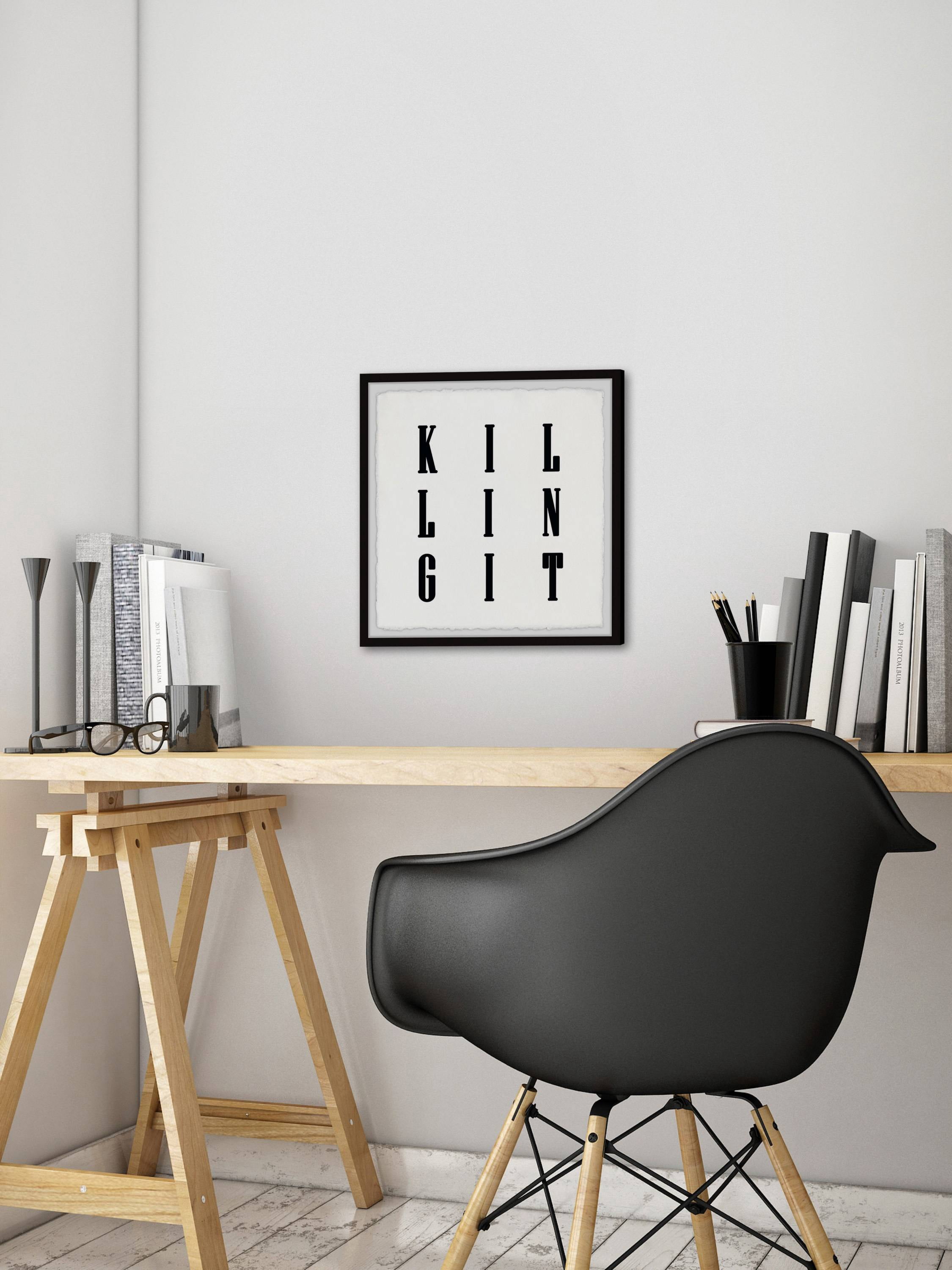 Marmont Hill Killing It! Framed Wall Art, 32.00" x 1.50"