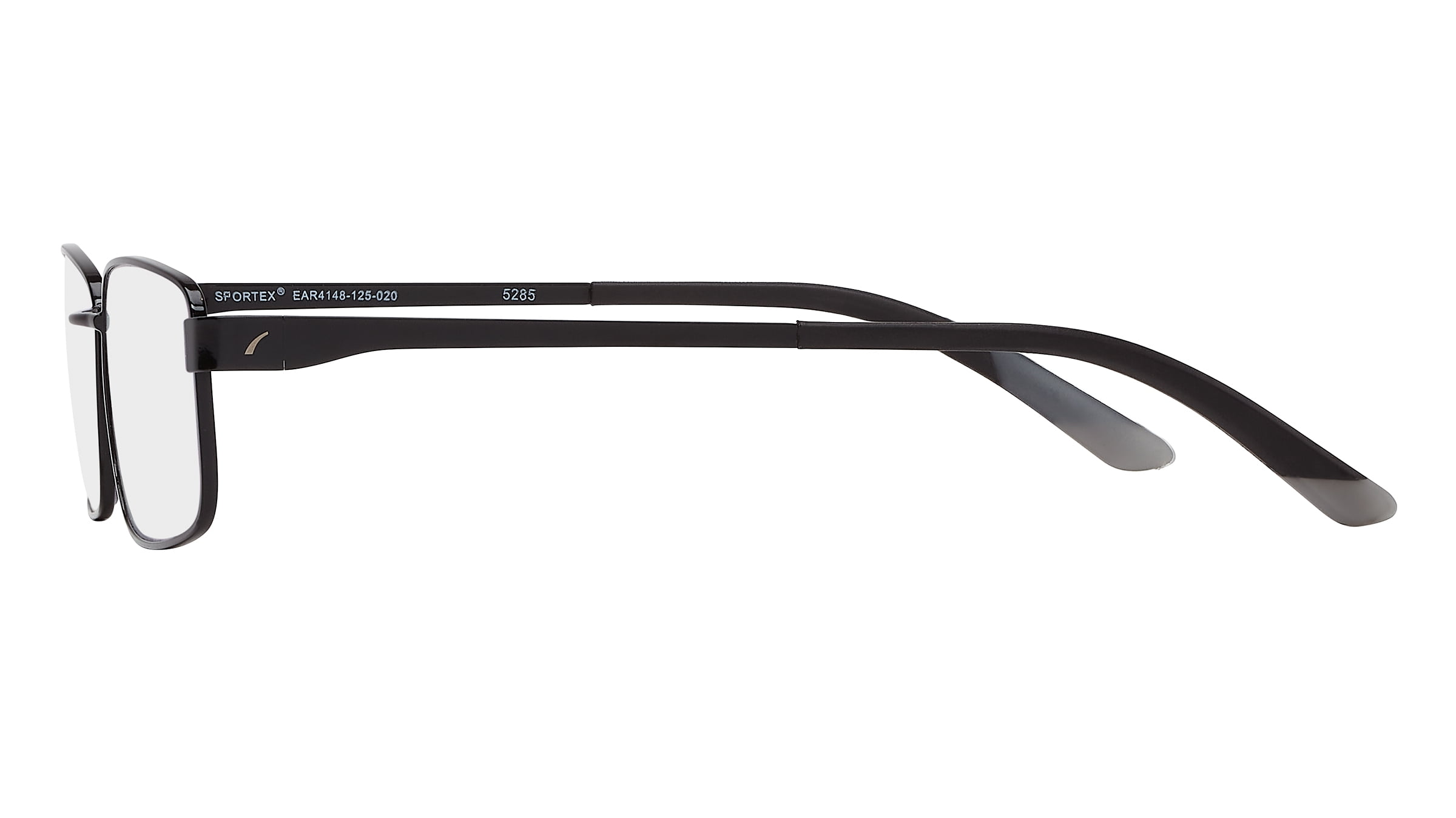 SAV Sportex Blue Light Reading Glasses, Stainless Steel Rectangle Sport Frame, AR4148, +1.25, Gray