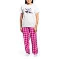 thumbnail image 4 of CafePress - Bichon Frise Mischief Women's Light Pajamas - Women's Short Sleeve Print T-Shirt and Pants Light Cotton Pajama Set, 4 of 7