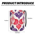 thumbnail image 4 of Round Car Trash Can 7×5.9in Waterproof, Durable, Not Easy To Fade, Easy To Install And Disassemble To Prevent Interior Pollution Palevioletred Moroccan Trellis Hand-Drawn Sketch_3, 4 of 7