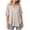 Beige, variant on Vivianyo HD Women's Lace Detail Roll Tab Sleeve Blouse, V-Neck Casual Shirt for Women, Women's Beige, Sizes S-4XL