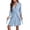 Light Blue, variant on Ekouaer Women‘s Robes Lightweight 3/4 Sleeve Short Knit Bathrobe Soft Knee Length Sleepwear Robes with Pockets