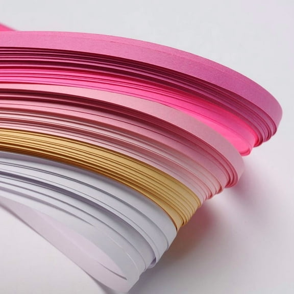 1bag 1bag 6 colors Quilling Paper Strips Gradual Pink 530x5mm about 120strips/bag 20strips/color
