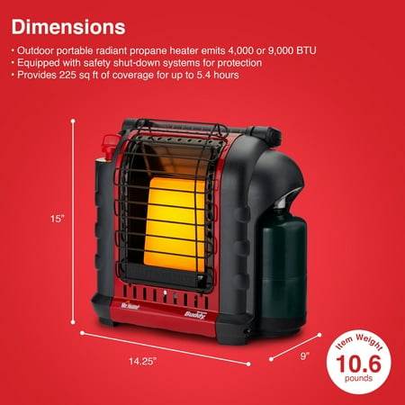Mr. Heater F232000 9,000 BTU Portable Buddy Propane Heater - Image 8