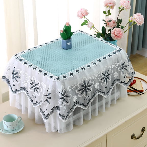 ERDOUY 1 piece dust cover cover, fully wrapped microwave oven cover, electric oven dust cover, cover towel thickened 50 * 35 * 25cm (blue)