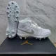 thumbnail image 1 of N I-K-E A i r-Jor-dan 1 Mid TD Football Cleats FJ6805-101 White Grey Fog Size 11, 1 of 6