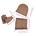 thumbnail image 3 of Xunlbb Scarf Set Winter Warm Hat Scarf Gloves Kids Winter Beanie Hat Warm Knit Thick Ski Cap And Scarf Gloves Set For Girls Boys Christmas Gift on Clearance, 3 of 5