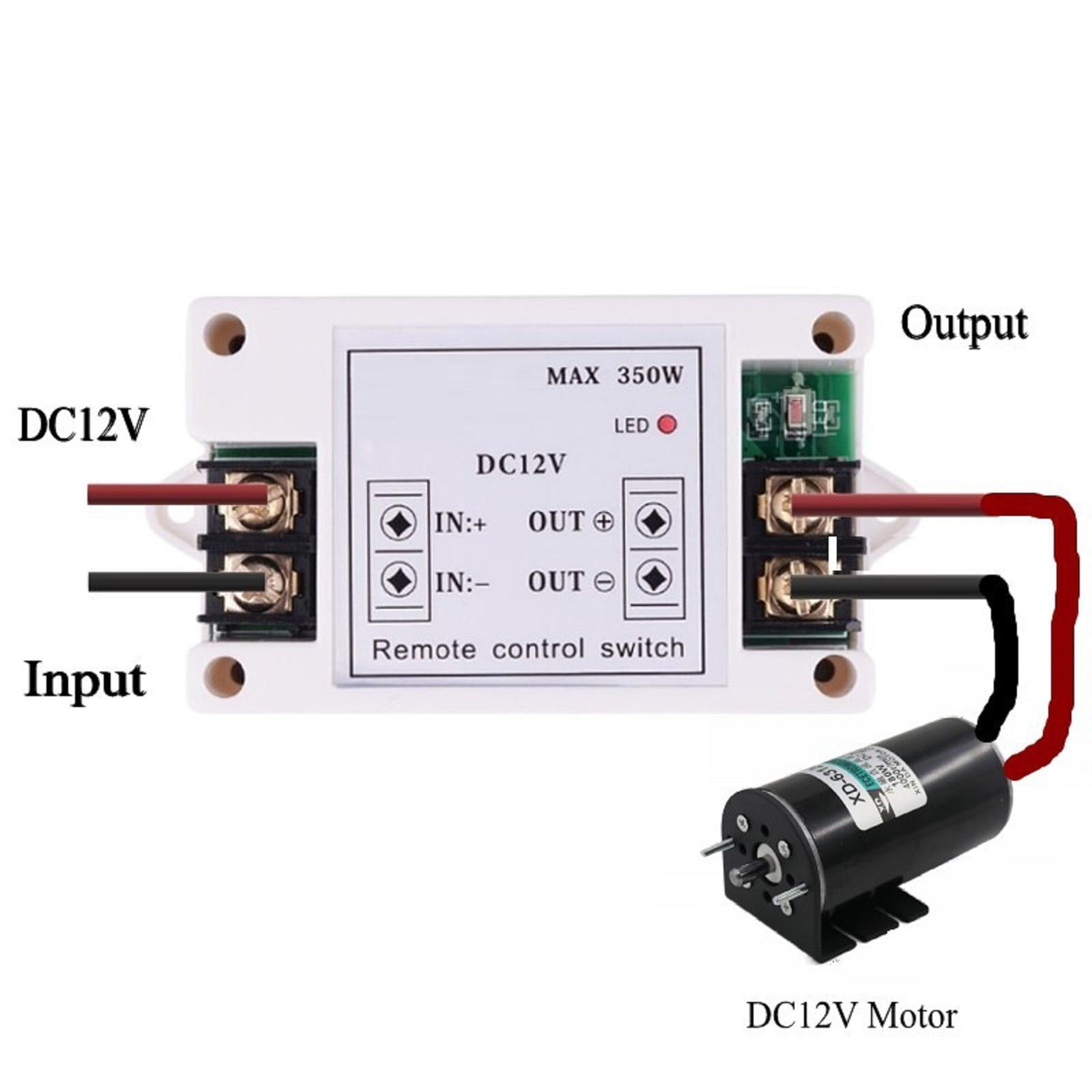 DC12V Wireless Relay Switch 40A, Long-range Remote Control for Industrial Equipment and Home Appliances