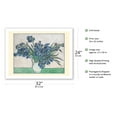 thumbnail image 2 of Irises - Still Life - From an Original Color Painting by Vincent Van Gogh c.1890 - Fine Art Matte Paper Print (Unframed) 24x32in, 2 of 4