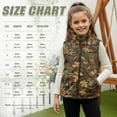 thumbnail image 7 of Garronmavis Camo Hunting Forests Full Zip Vest Stand Collar Girl Vest Size 9-10 Stylish Zipper Winter Sleeveless Jacket with Pockets Wind Proof Sleeveless Outwear Vests for Daily Life, 7 of 7