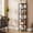 Black, variant on TUTOTAK Bookshelf, 6-Tier Tall Book Shelf, Narrow Bookcase for Small Space, DIY Stackable Bookshelf, for Living Room, Office, Study, Entryway, Industrial, Olive Green BS01BOG006