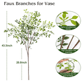 thumbnail image 3 of Scidweet Greenery Stems Fake Plants, 4 Pcs 43.3" Artificial Nandina Faux Plants for Indoor Vase Spring Summer Office Table Home Room Decor, 3 of 7