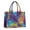 Colorful Tropical Leaf, variant on Large Capacity Tote Bag,Colorful Rainbow Tie Dye Spiral Pattern Handbag Fashion Luxury Tote Bag,15.7"x13"x 5.1" Inches,Laptop Compatible