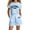 Sky Blue, variant on FUNDUFI Kids Girls Clothes Sets Short Sleeve T Shirts Shorts 2Pcs Outfit Sets Casual Letter Prints Clothing Set Lovely Children Clothing
