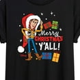 thumbnail image 3 of Toy Story - Merry Christmas Yall Woody - Juniors Ideal Flowy Muscle T-Shirt, 3 of 5