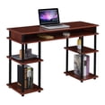 thumbnail image 3 of Convenience Concepts Designs2Go No Tools Student Desk with Shelves, Cherry/Black, All Ages - 30" Height, 3 of 7