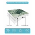 thumbnail image 5 of Quilts Twin Size Bedding Set, Green Forest Lightweight Quilted Comforter, Green Ombre Trees Abstract Art Soft Reversible Bedspread Coverlet with Pillow Covers for All Season, 68" x 86", 5 of 7