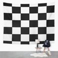 thumbnail image 2 of REFRED Checker Black and White Racing Checkered Pattern Flag Board Wall Art Hanging Tapestry Home Decor for Living Room Bedroom Dorm 51x60 inch, 2 of 2