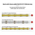 thumbnail image 3 of 10mm Connectors for CCT Tunable COB LED Strip Light 3 Pin Solderless Terminal Extension Connection Kit,1 set led strip connectors, 3 of 6