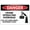 Warning Sign 1, variant on Danger DO NOT Enter This Area Sign - 8"x12" OSHA Safety Wall Art Poster Plaque for Home Farm Store Garage Club Bar Kitchen Pub