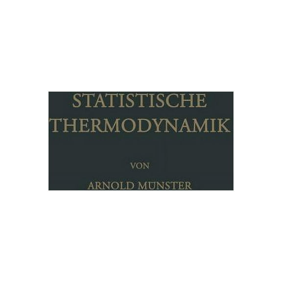 Statistische Thermodynamik, (Paperback)