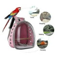 thumbnail image 3 of Parrot Pet Backpack Outdoor Travel Oxford Cloth Transparent Bird Cage Portable Transport Comfortable, 3 of 5