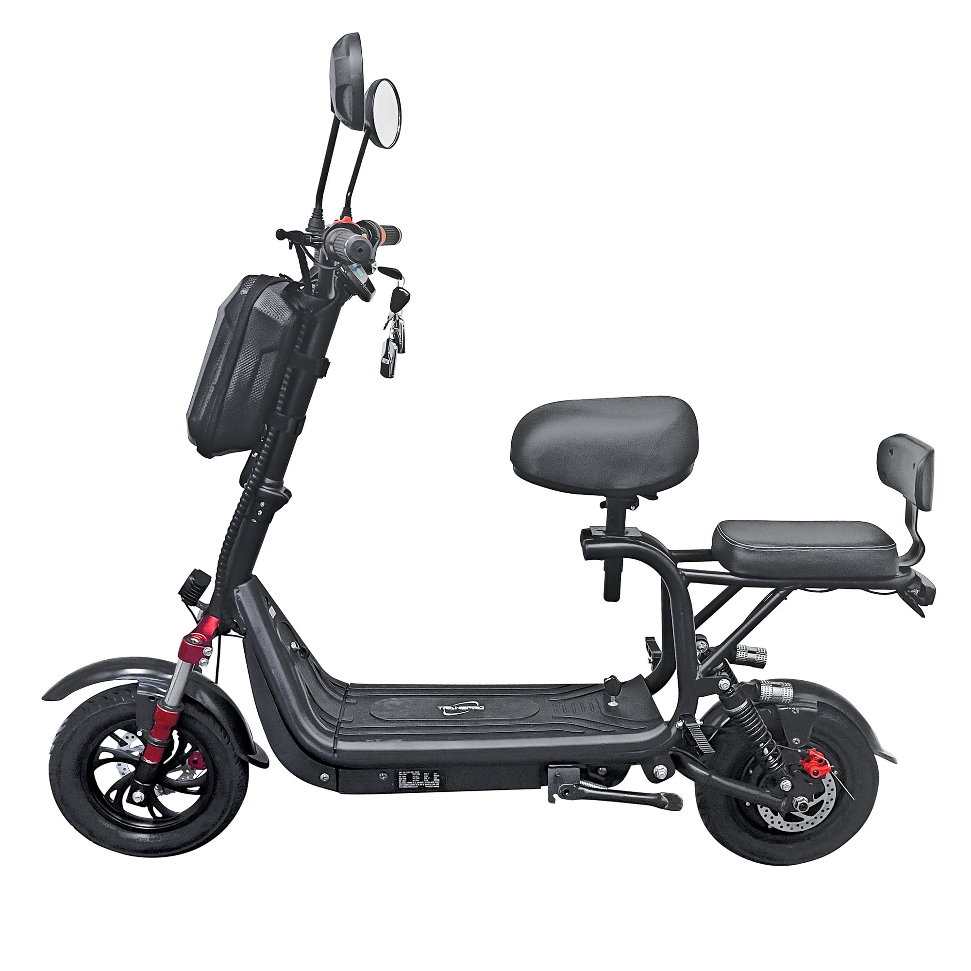 Mini Electric Commuter Moped Scooter with Seats 1000W Motor Max Speed