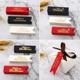 thumbnail image 2 of Etiquetas de regalo de Feliz Navidad, cajas de galletas de caramelo de oro bronceado, etiquetas colgantes, embalaje para fiesta de Navidad, suministros de bricolaje, Navidad Noel, 7 x 2 cm, 50 piezas, 2 of 5