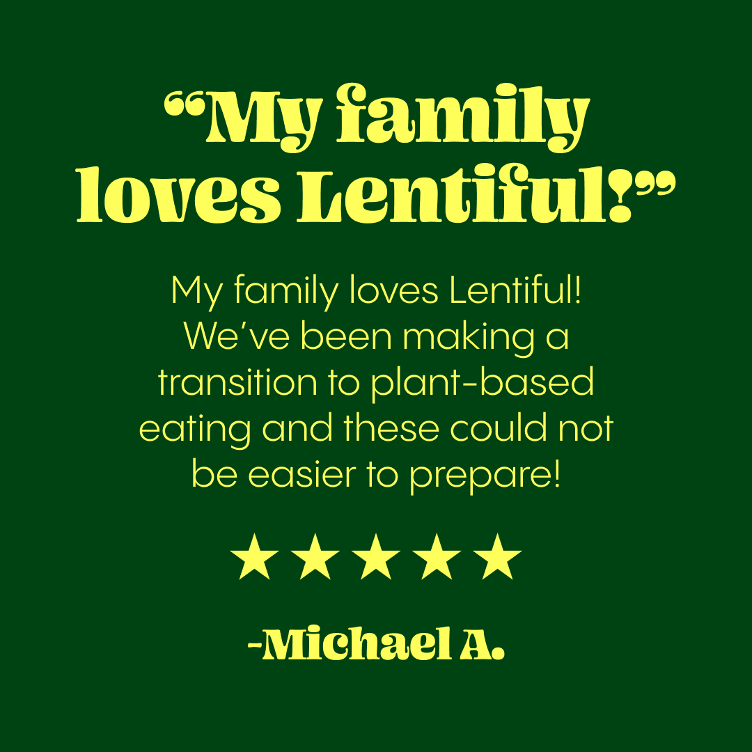 Lentiful Mexican Green Chile Instant Lentils - Vegan, Gluten-Free, Ready-to-Eat, Meal in Cup, 57g