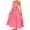 Watermelon Red, variant on Chouyatou Women's Striped Back Smocked Maxi Dress Sexy Spaghetti Strap Cut Out Flowy Swing Long Dress