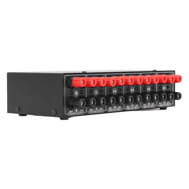 Caja Selectora De Audio, Buena De Sonido, Interruptor Selector Pasivo, 2 Salidas De Altavoz, 4 Entradas De Amplificador Para Música