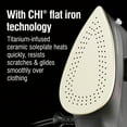 thumbnail image 5 of CHI Mini Clothing Iron, Steam Iron for Clothes with Titanium-Infused Ceramic Soleplate, Black, 5 of 10