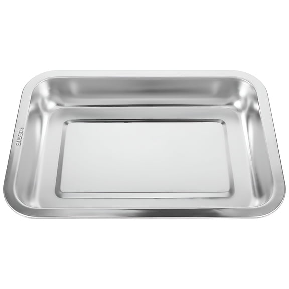 ACDANC Stainless Steel Cat Litter Box Large Metal Litter Tray Household Metal Litter Pan