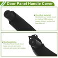 thumbnail image 4 of Cubierta de recorte de manija de panel de puerta del lado del pasajero trasero para BMW X3 F25 2010-2017, cubierta de manija de puerta interior, número 51417394519, negro ABS, 4 of 6