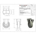 thumbnail image 3 of Snap-Loc SLAC4FP 4 in. Industrial Polyurethane Fixed Rigid Caster, 375 lbs, 3 of 4