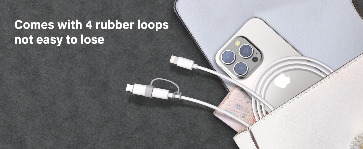 Lightning to USB C Adapter Compatible with Phone, Pad, Support Charging, Not for Audio, Type C Charger Connector