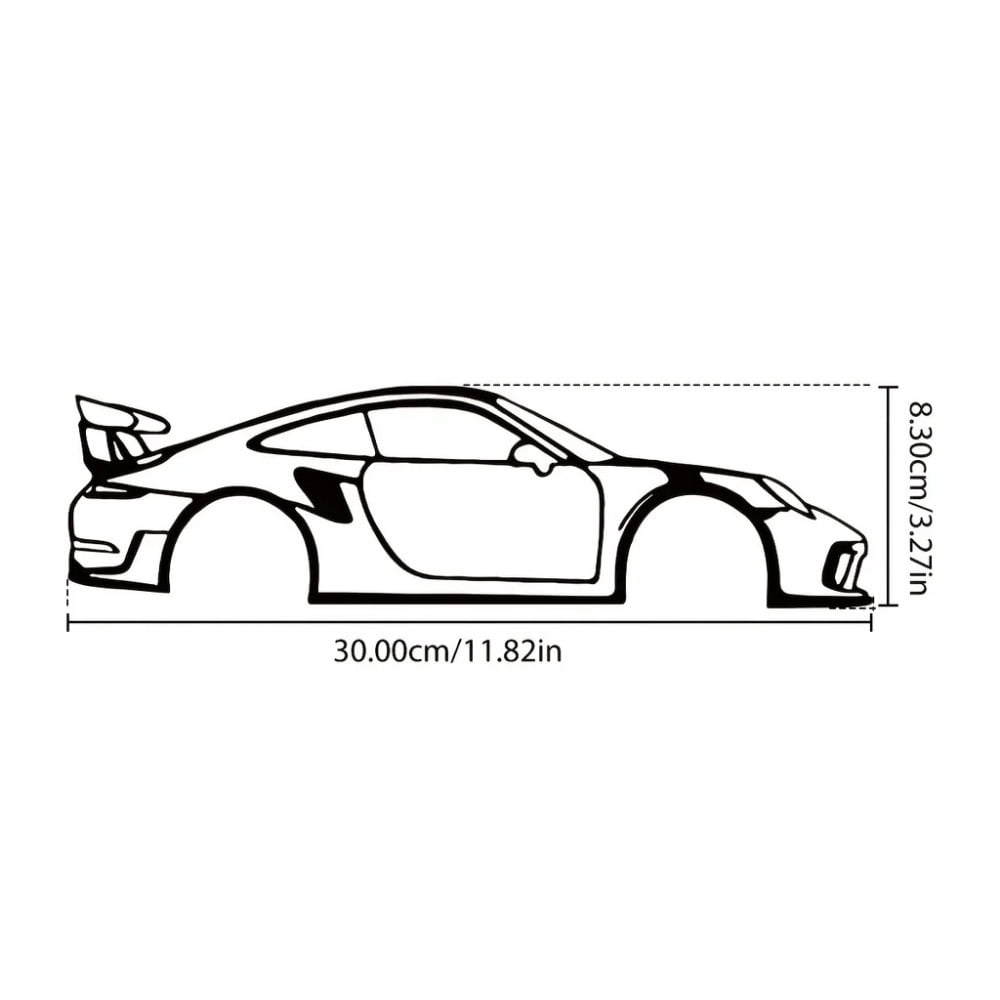 Metal Wall Adornment, Car Art for Children's Rooms, Kindergartens, Living Rooms, Nurseries & Bedroom