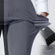 thumbnail image 5 of Pantalones de traje de color liso para hombre, de negocios, informales, de moda, largos, para hombre, 5 of 6