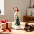 thumbnail image 6 of Recordable Christmas Tree Message in a Bottle, Glass Snowy Tree Ornament with Voice Playback Warm LED Light, Holiday Keepsake Gift Decor, 6 of 6