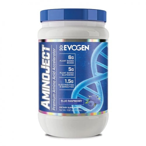 Aminoject EVOGEN BLUE RASPBERRY 30 SERVICIOS 477 GRAMOS