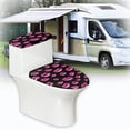 thumbnail image 5 of HELLHERO Toilet Cover Set 2-Piece Washable and Reusable Soft Toilet Seat Cover Adjustable, 5 of 7