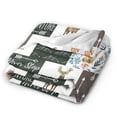 thumbnail image 2 of Forest Animal Blanket Gifts For Kids Adults - Lightweight Throw Blanket For Bedroom Living Room Decor Soft Fuzzy Fleece Cozy Plush Bed Couch 60"X50", 2 of 7