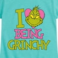 thumbnail image 3 of The Grinch - I Love Being Grinchy - Toddler & Youth Girls Short Sleeve Graphic T-Shirt, 3 of 5