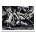 thumbnail image 4 of Wee Blue Coo Photo Sport Rugby Football Close Up Scrum Players Ball Game Art Print Framed Poster Wall Decor 12x16 inch, 4 of 5